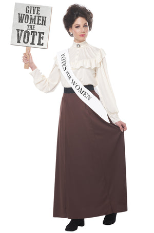 English Suffragette Adult Costume