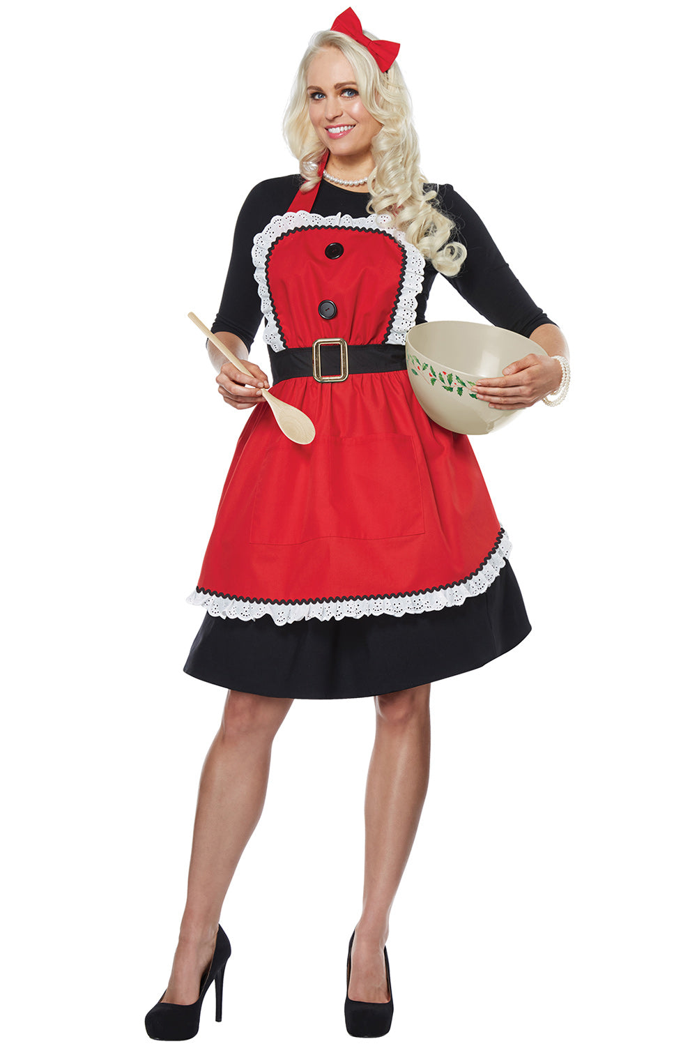 Mrs. Claus Apron Adult Costume