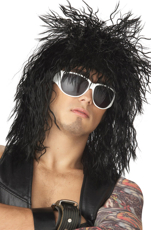 Rockin' Dude Costume Wig (Black)