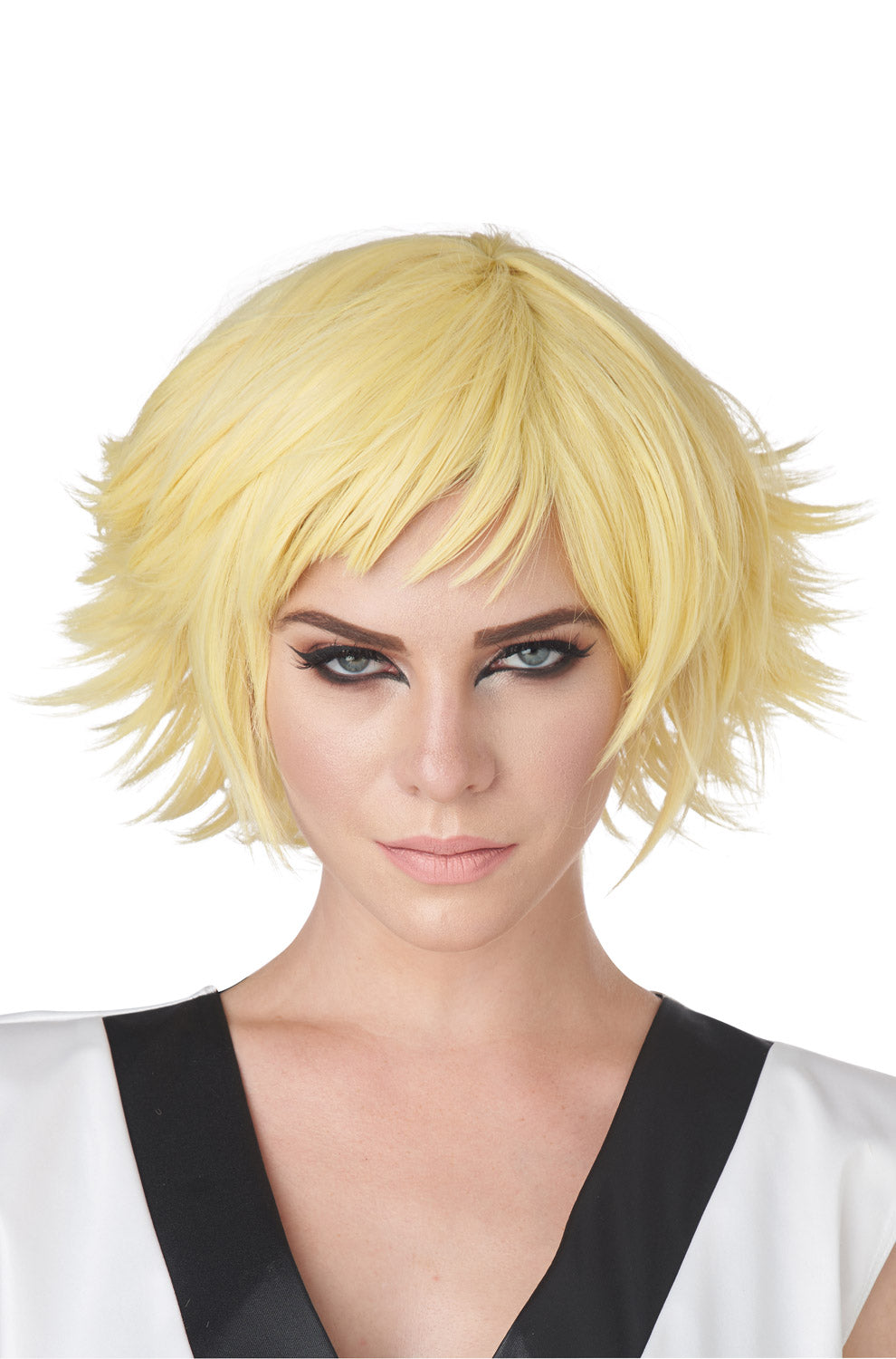 Feathered Cosplay Adult Wig (Yellow)
