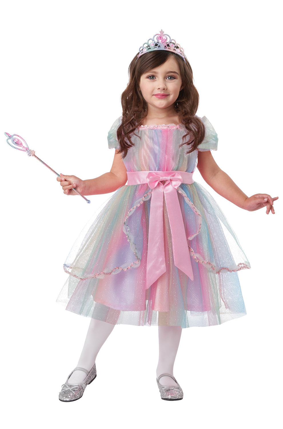 Colorful Rainbow Princess Toddler Costume