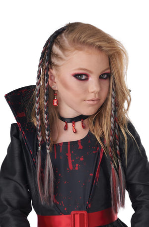 Clip-In Braids (Red/Black)