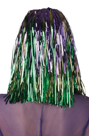 Mardi Gras Tinsel Adult Wig