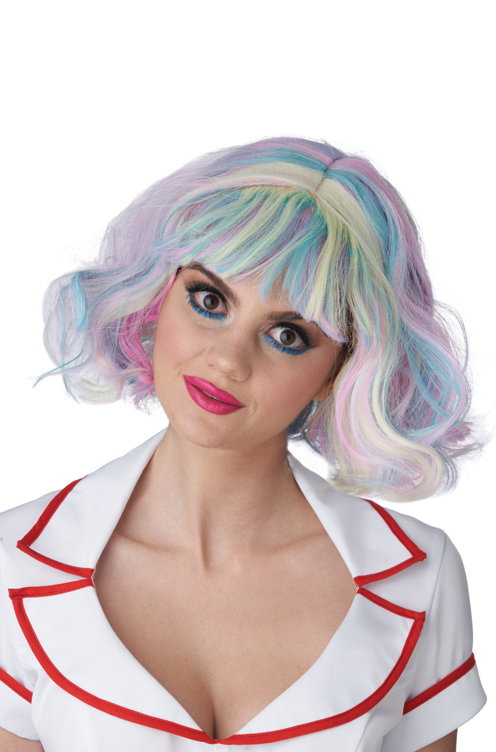 Pastel Rainbow Adult Wig