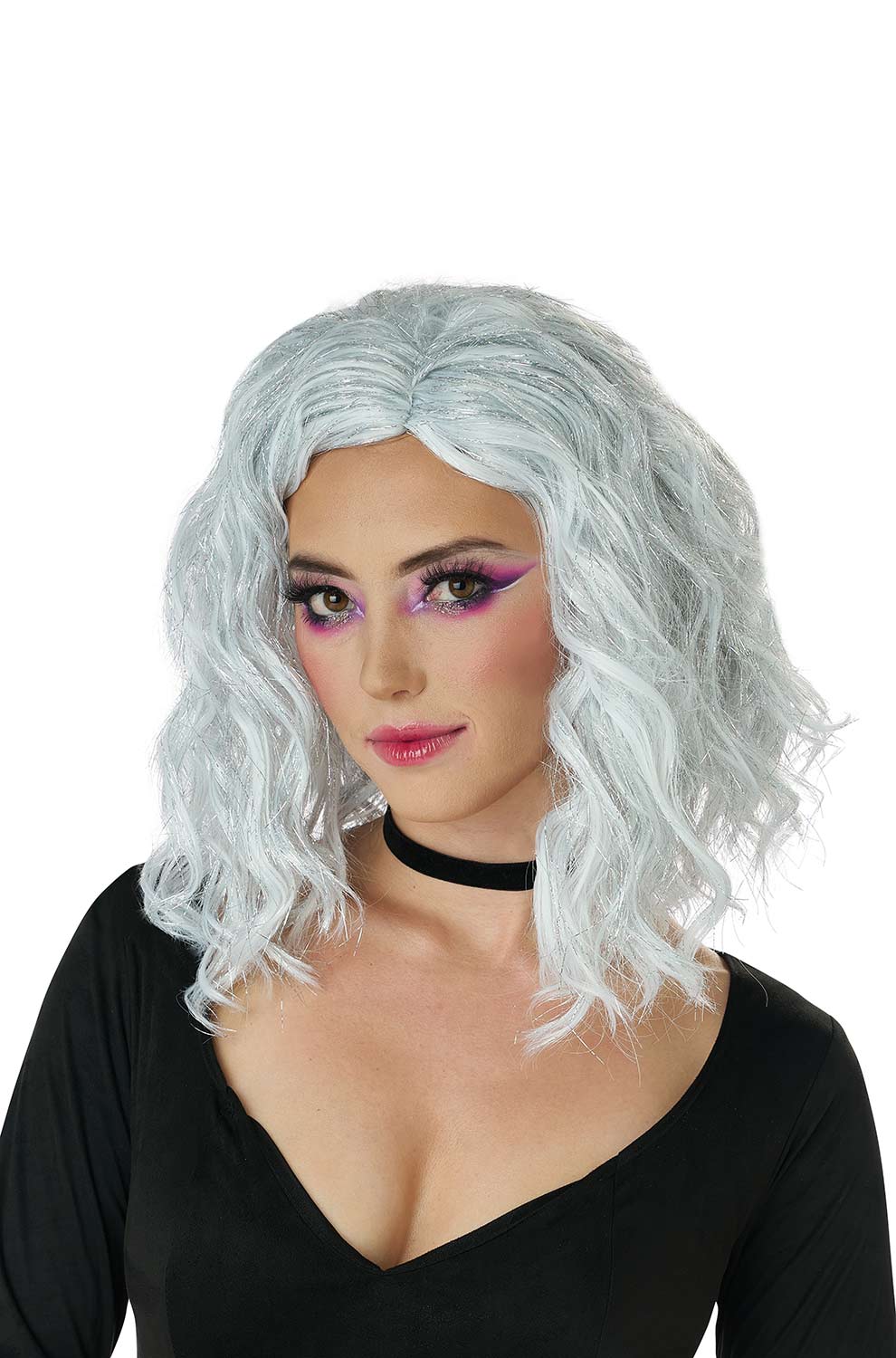 White Textured Bob Wig