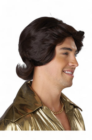 70's Feathered & Flashy Adult Wig