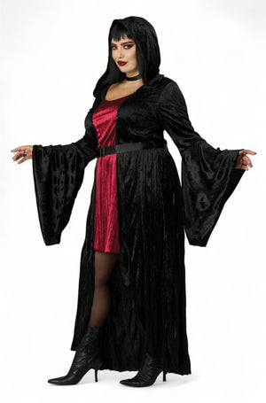 Hooded Vampire Dress Plus Size Costume