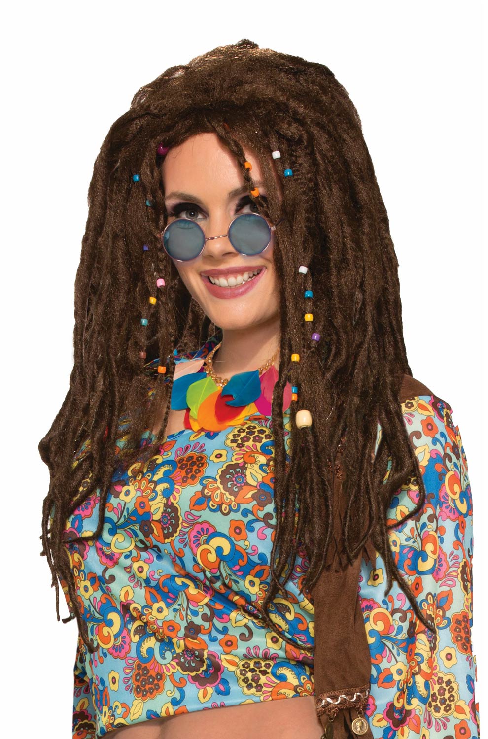 Hippie Dreads Adult Wig (Brown)
