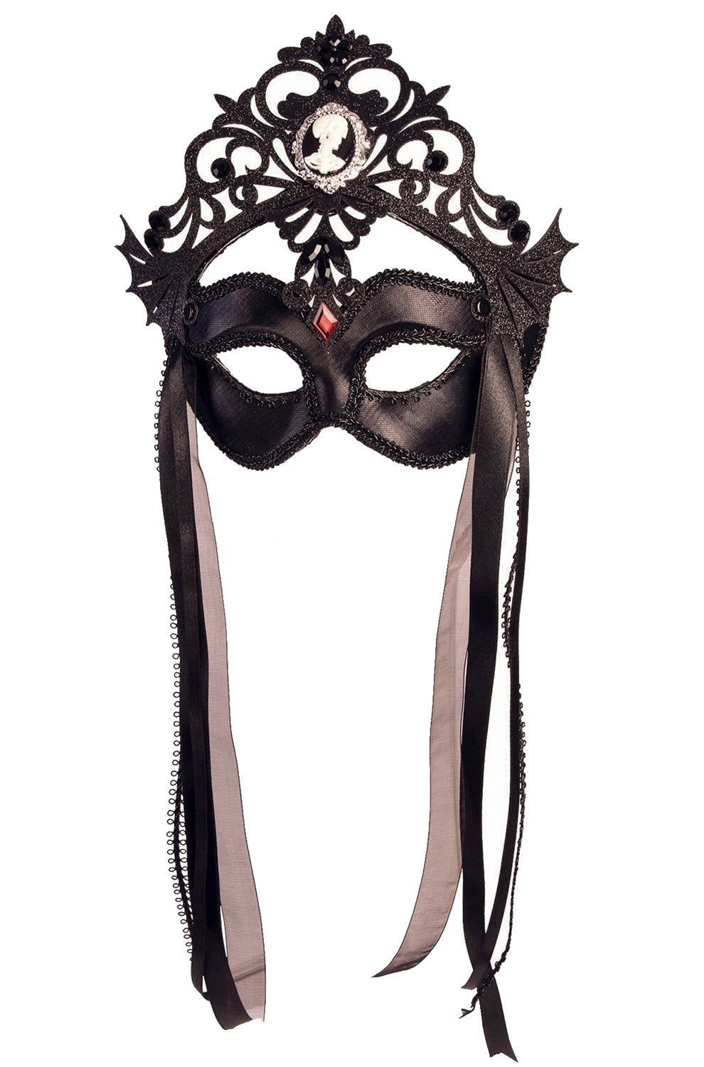 Dark Royalty Masquerade Queen Mask