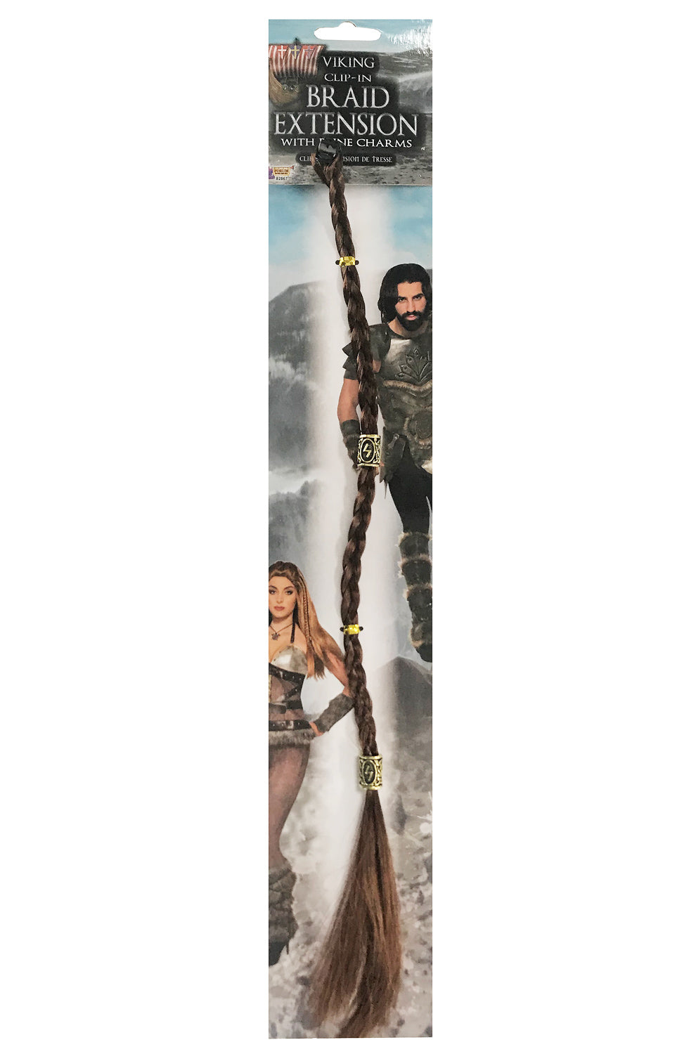 Viking Clip In Braid (Brown)