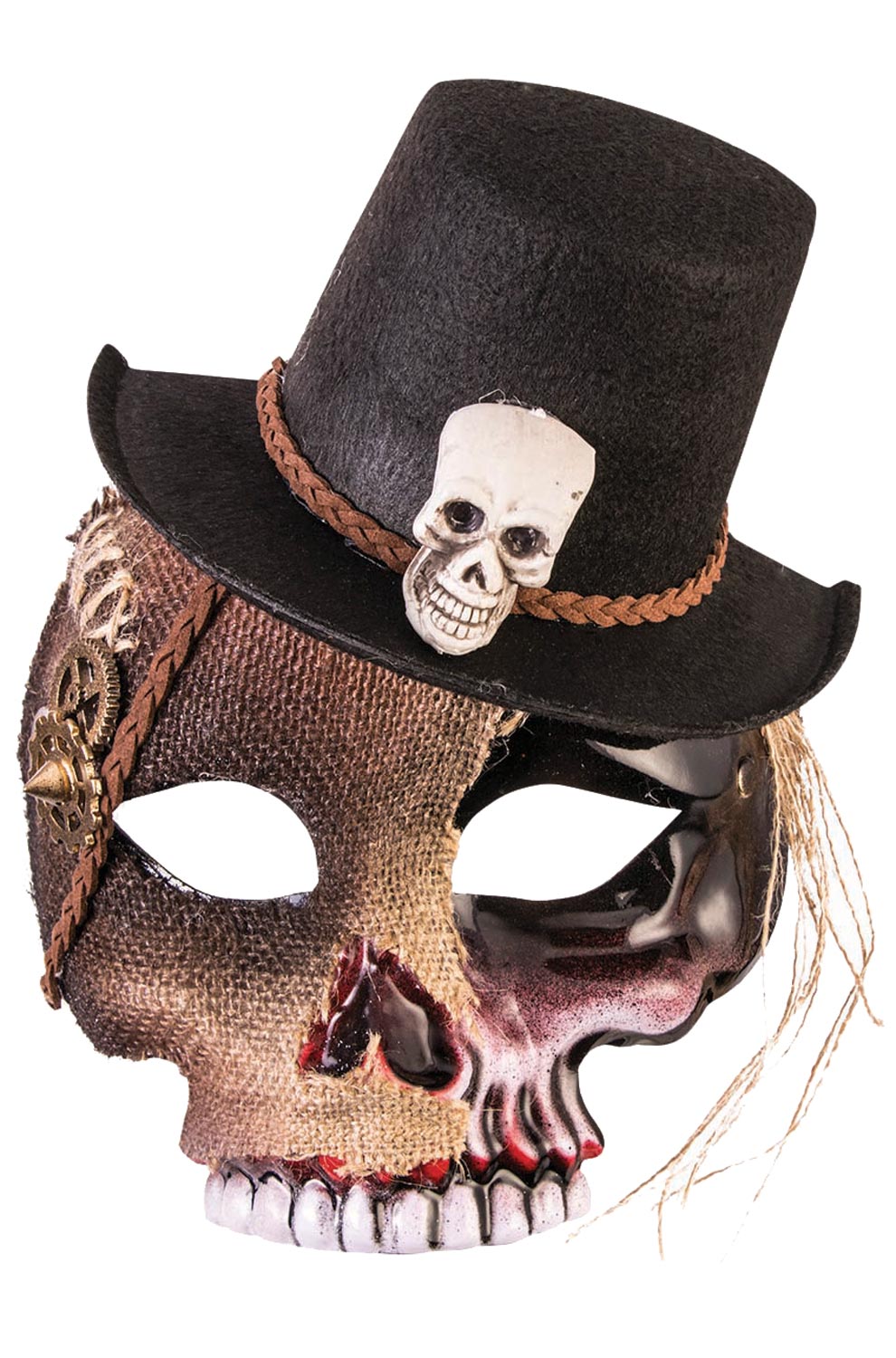 Voodoo Skull Mask with Hat