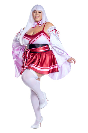 Sakura Shrine Maiden Plus Size Costume