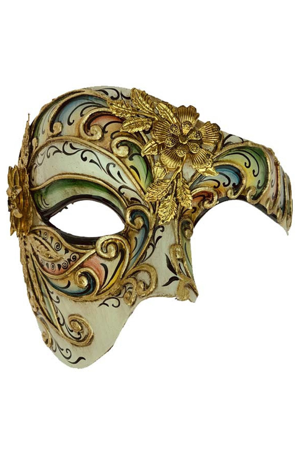 Bella Fiore Venetian Half Mask