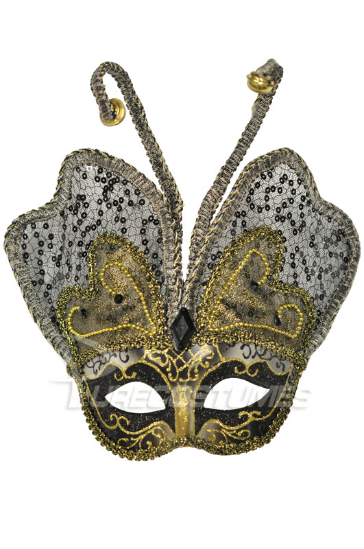 Venetian Butterfly Mask (Gold)