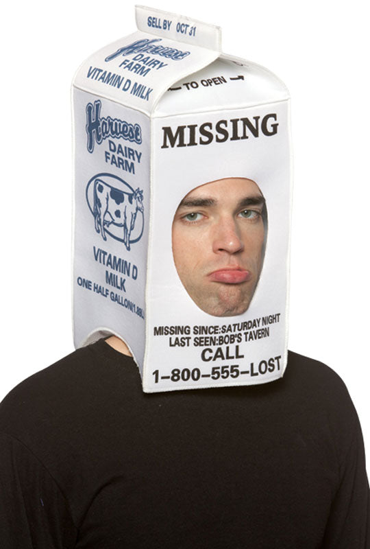 Milk Carton Hood Hat Accessory