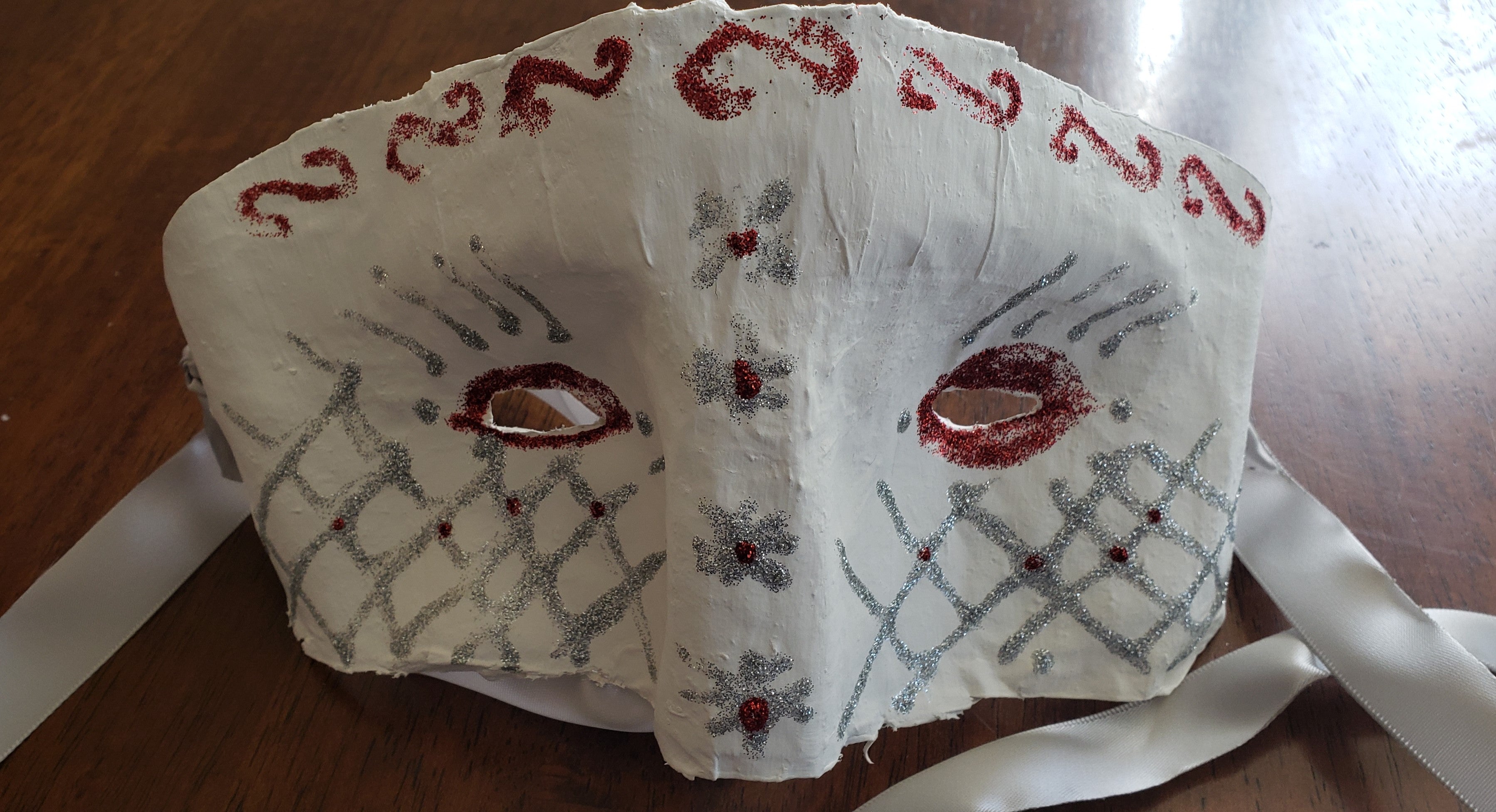 DIY Paper Mache Masquerade Mask
