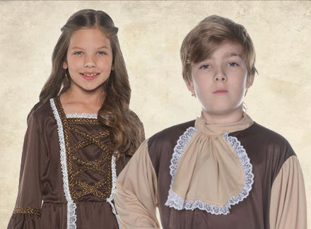 2018 Colonial Costumes for Kids