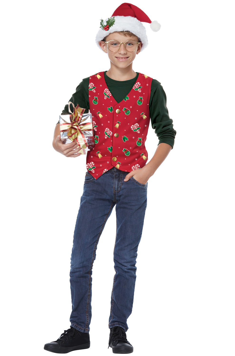 Holiday Vest Child Costume (Red)