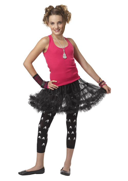 Ruffled Pettiskirt Tween Accessory (Black)