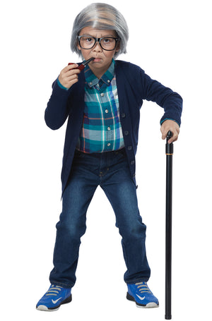 Old Man Combover Child Costume Kit