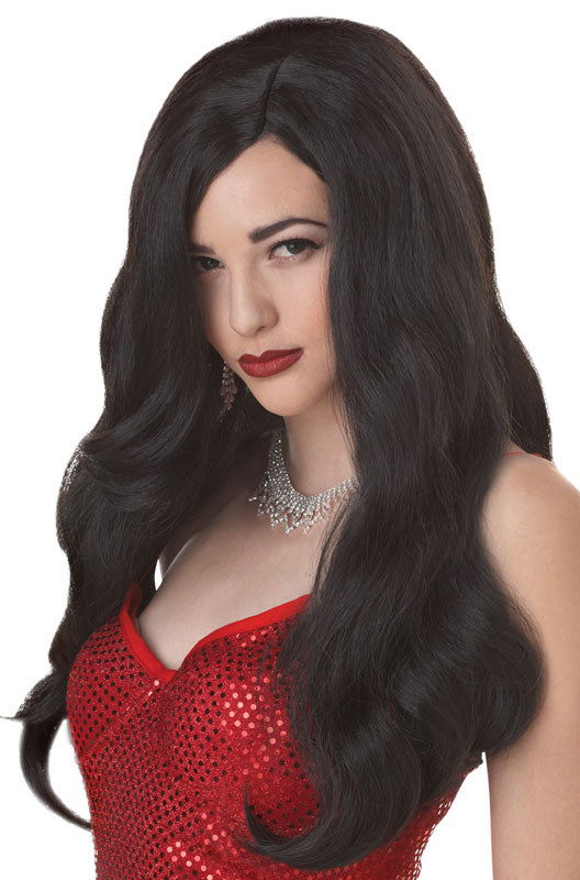 Silver Screen Sinsation Costume Wig - Black