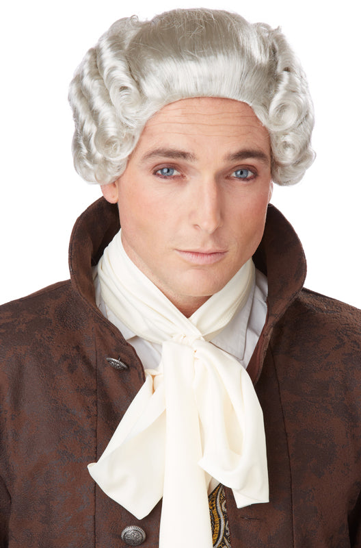 18th Century Peruke Costume Wig (Grey)