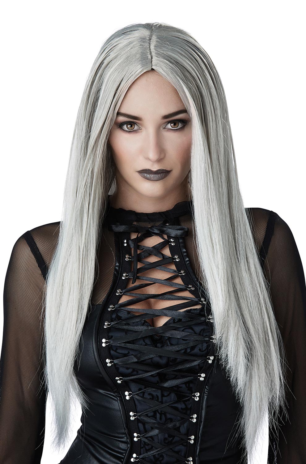 Grey Gothic Matriarch Adult Wig
