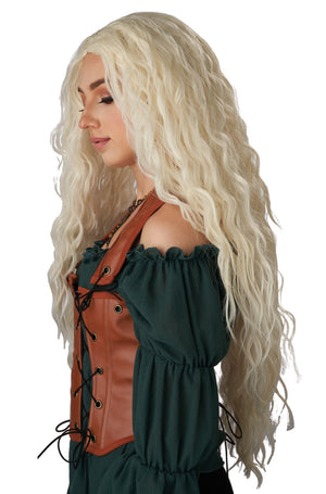 Renaissance Maiden Adult Wig (Icy Blonde)