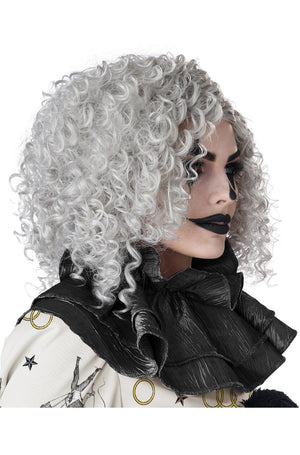 Corkscrew Clown Curls Wig (Grey)