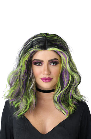 Neon Streaks Adult Wig