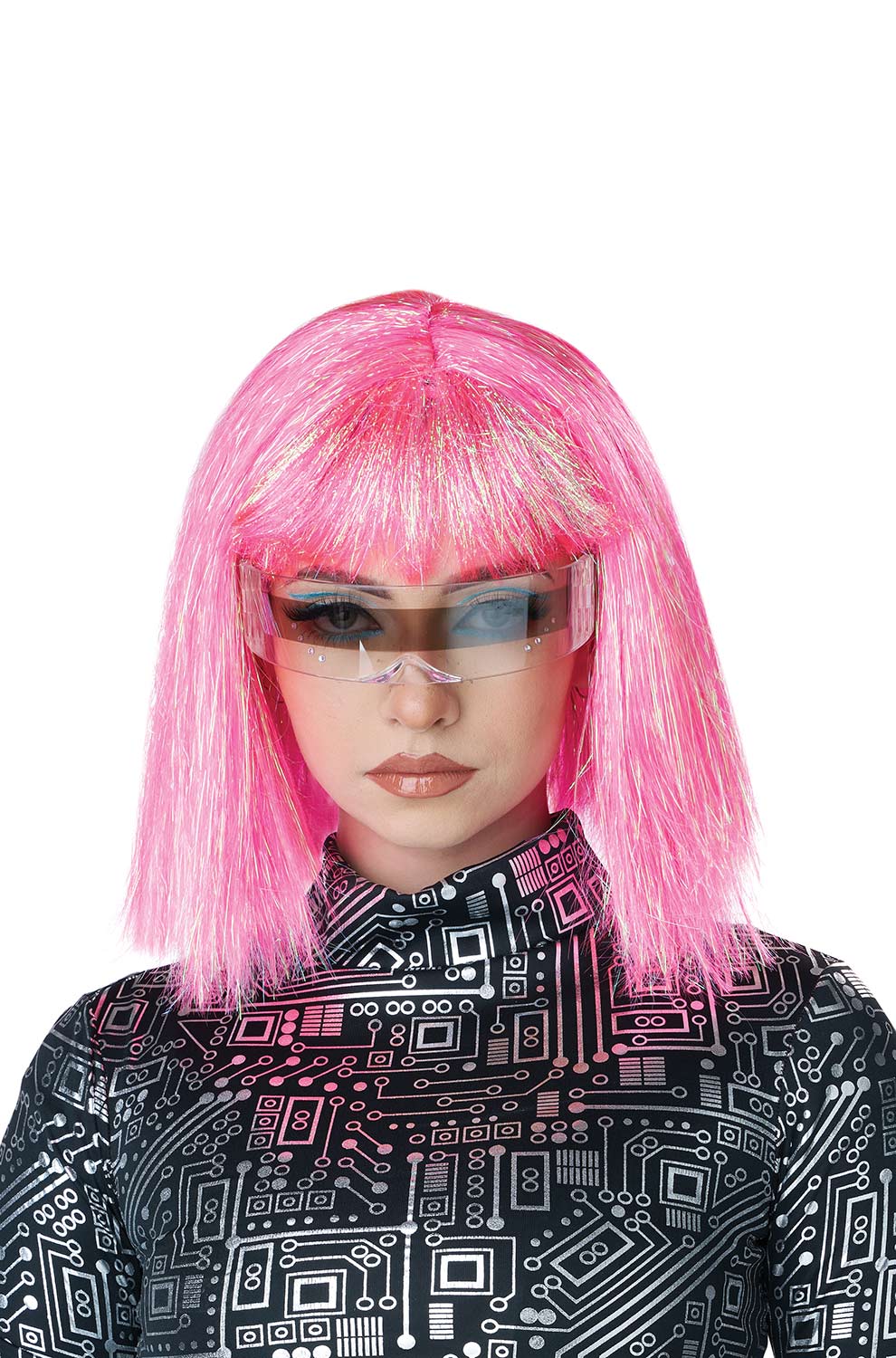 Shimmering Pink Cosplay Bob Wig