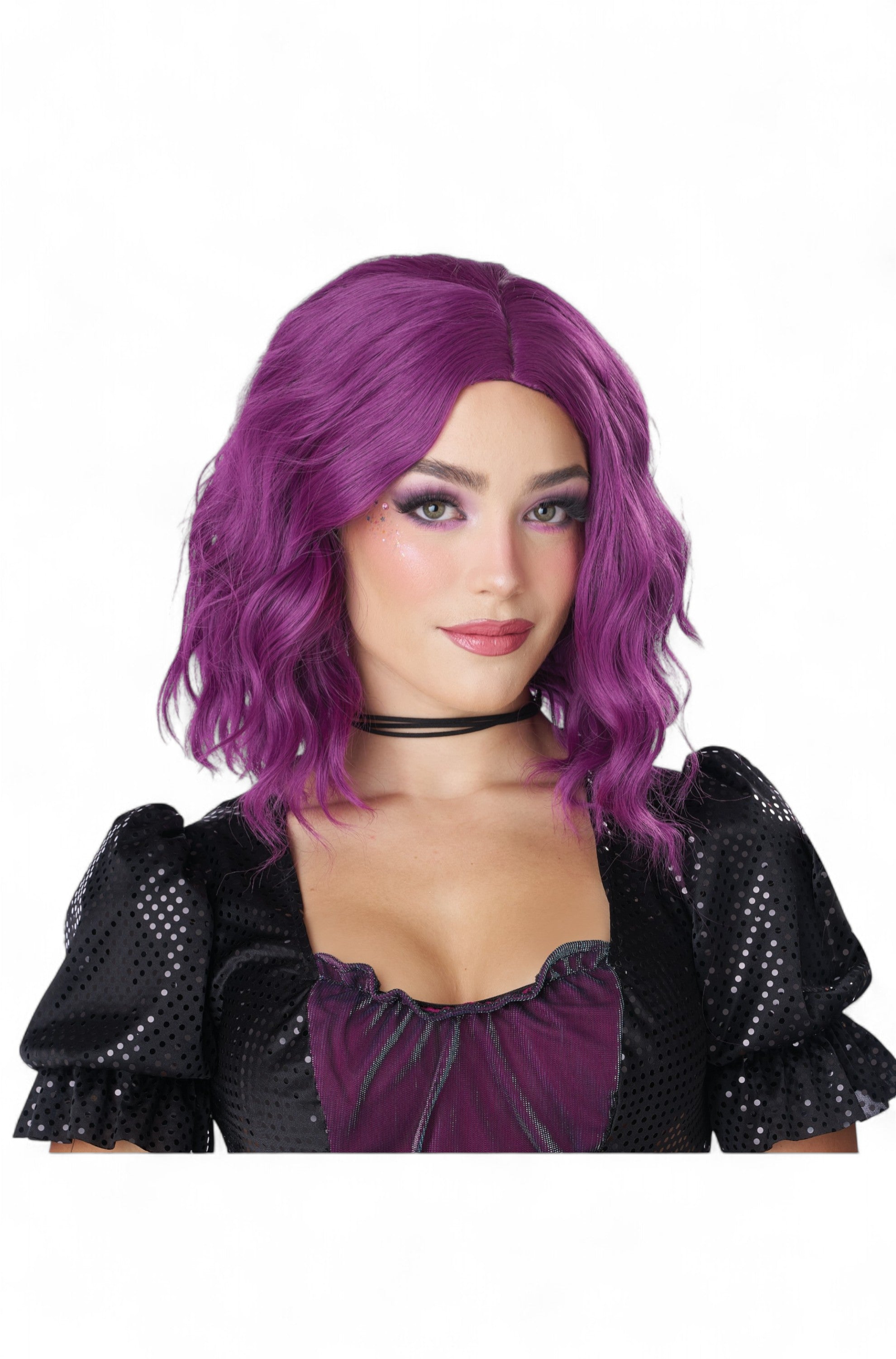 Short Wavy Bob Adult Wig (Violet)