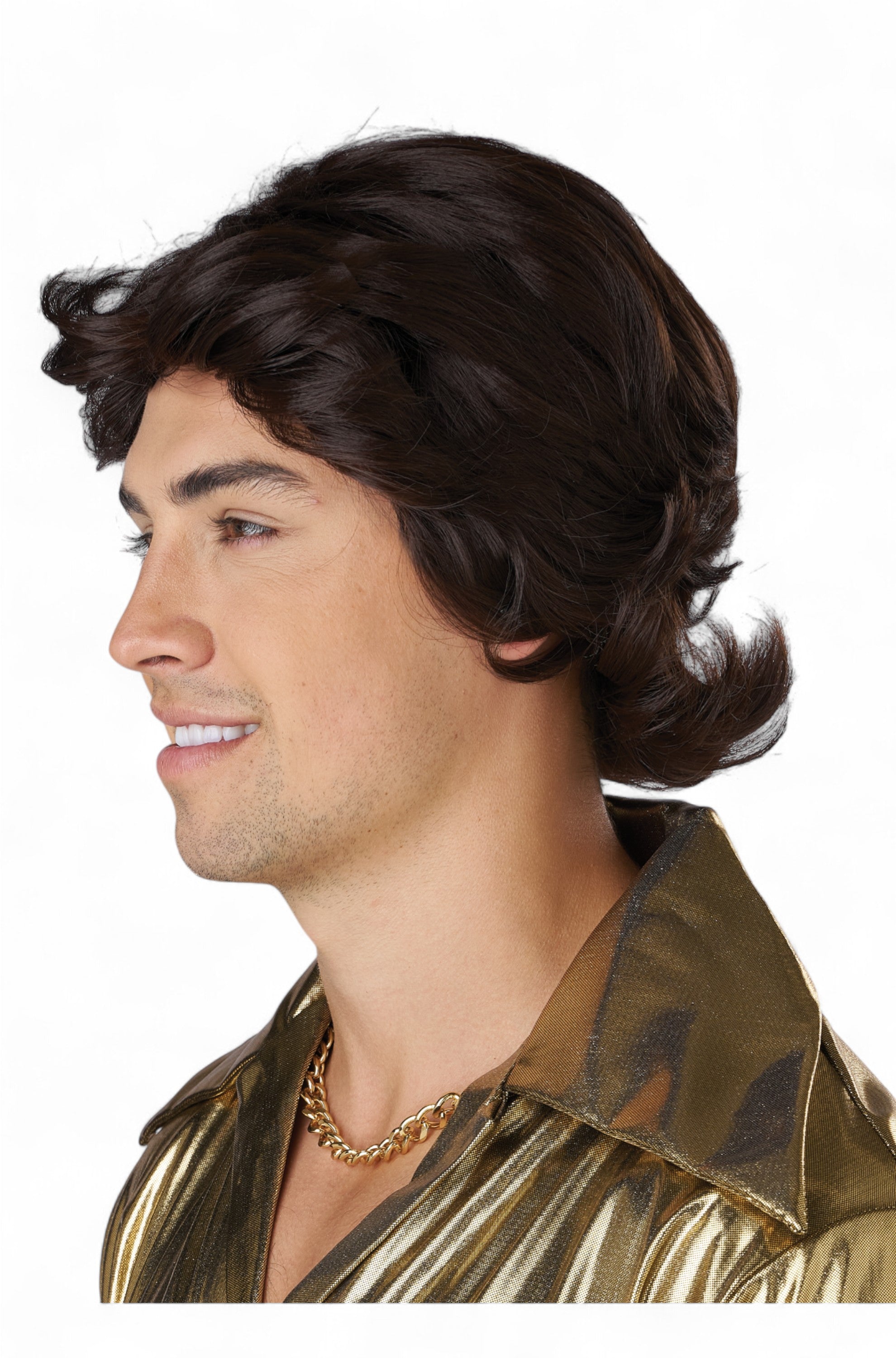 70's Feathered & Flashy Adult Wig