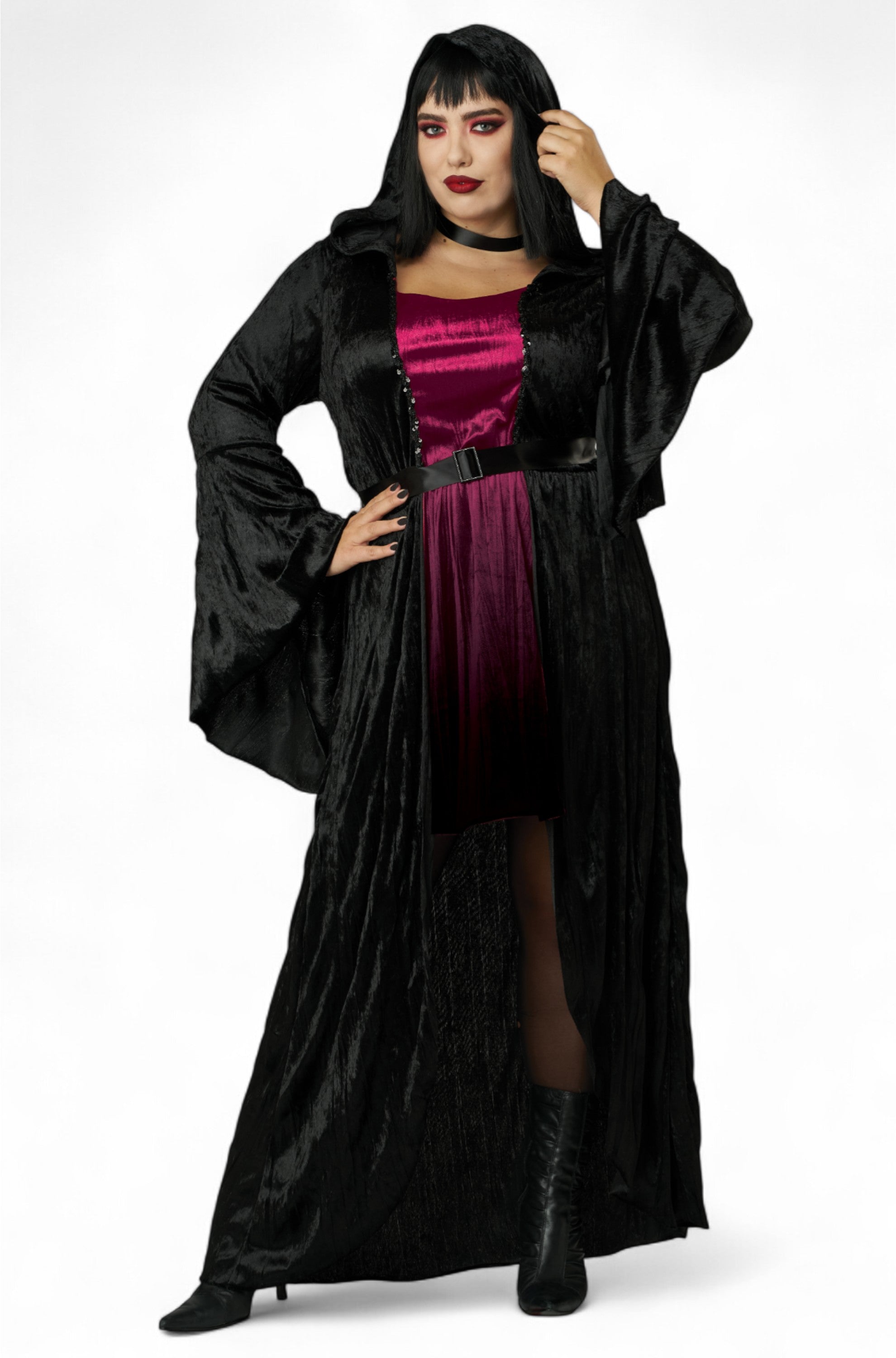 Hooded Vampire Dress Plus Size Costume