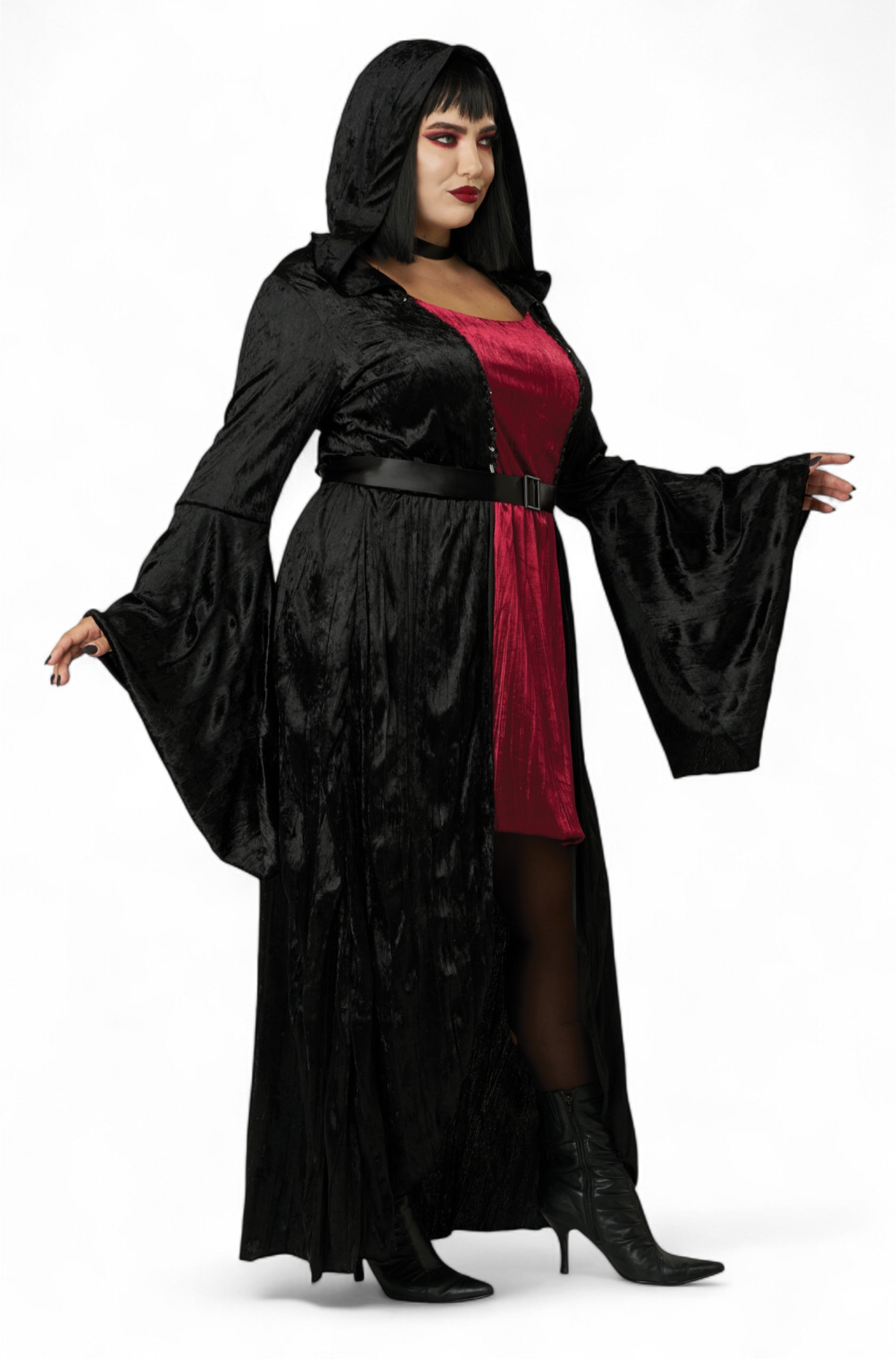 Hooded Vampire Dress Plus Size Costume