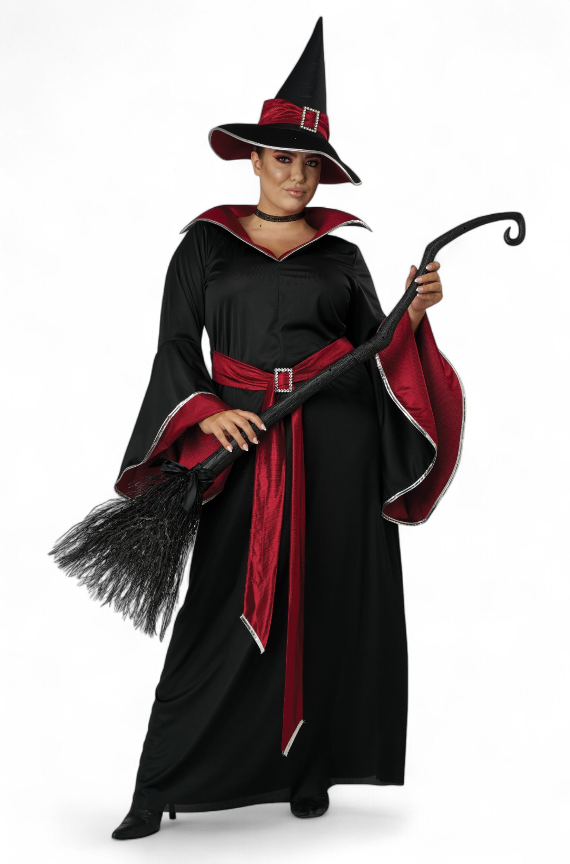 Ruby Red Glamour Witch Plus Size Costume
