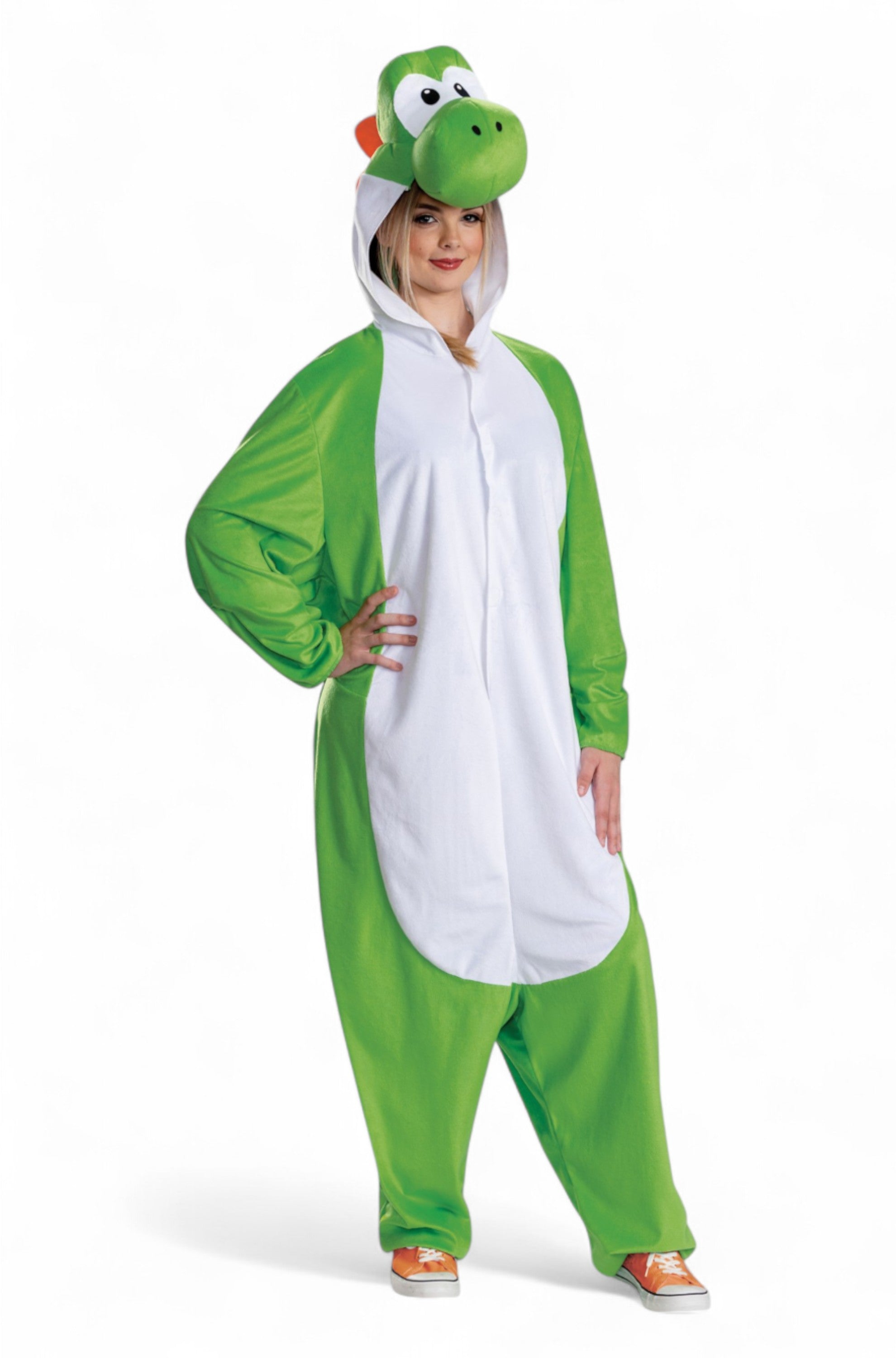 Yoshi Hooded Jumpsuit Adult Costume
