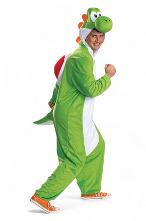 Yoshi Hooded Jumpsuit Adult Costume