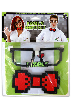 Pixel-8 Nerd Adult Costume Kit