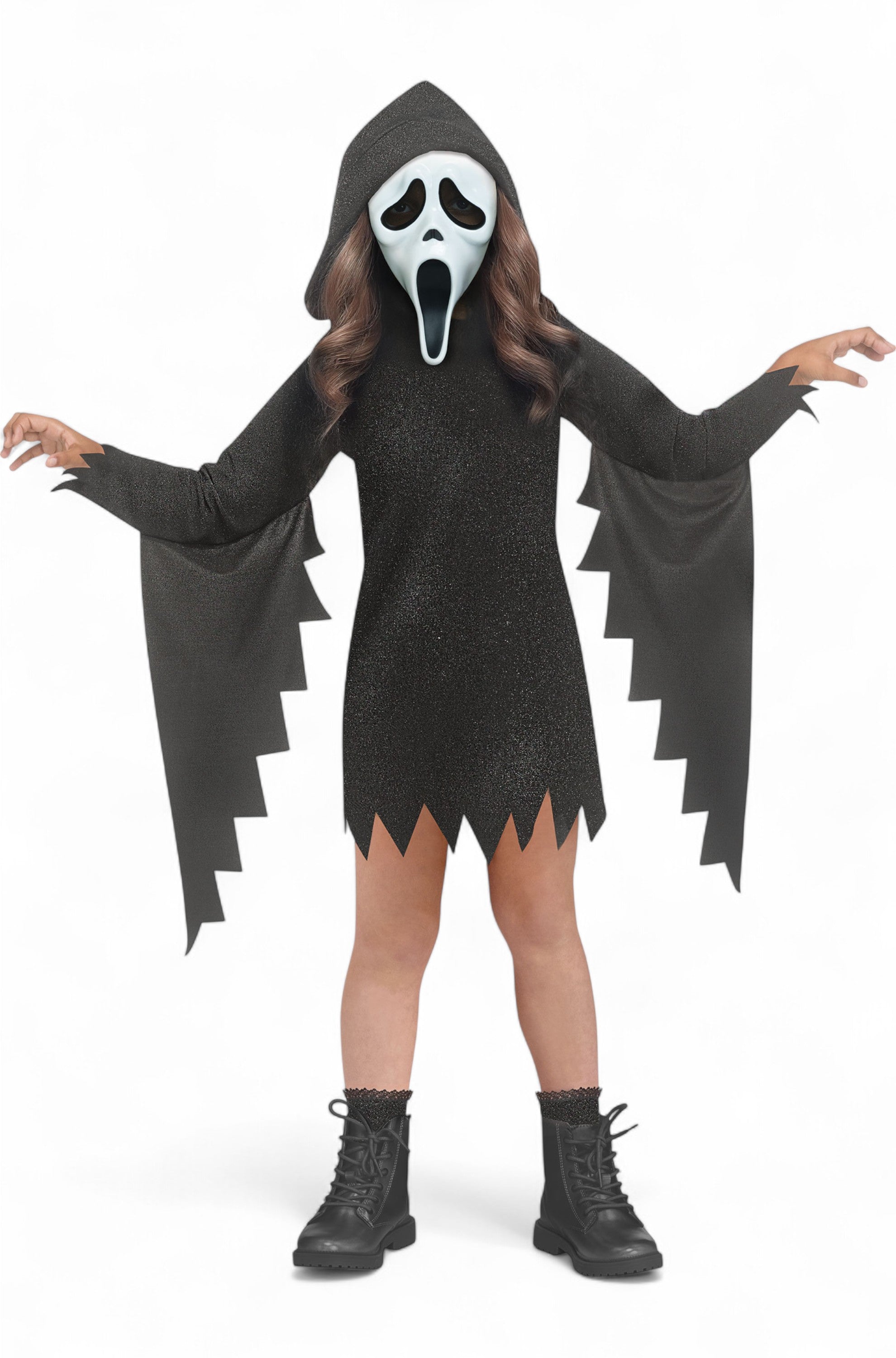 Glitter Bling Ghost Face Toddler Costume