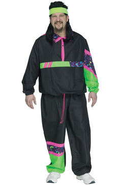 80s Male Track Suit Plus Size Costume