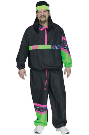 80s Male Track Suit Plus Size Costume