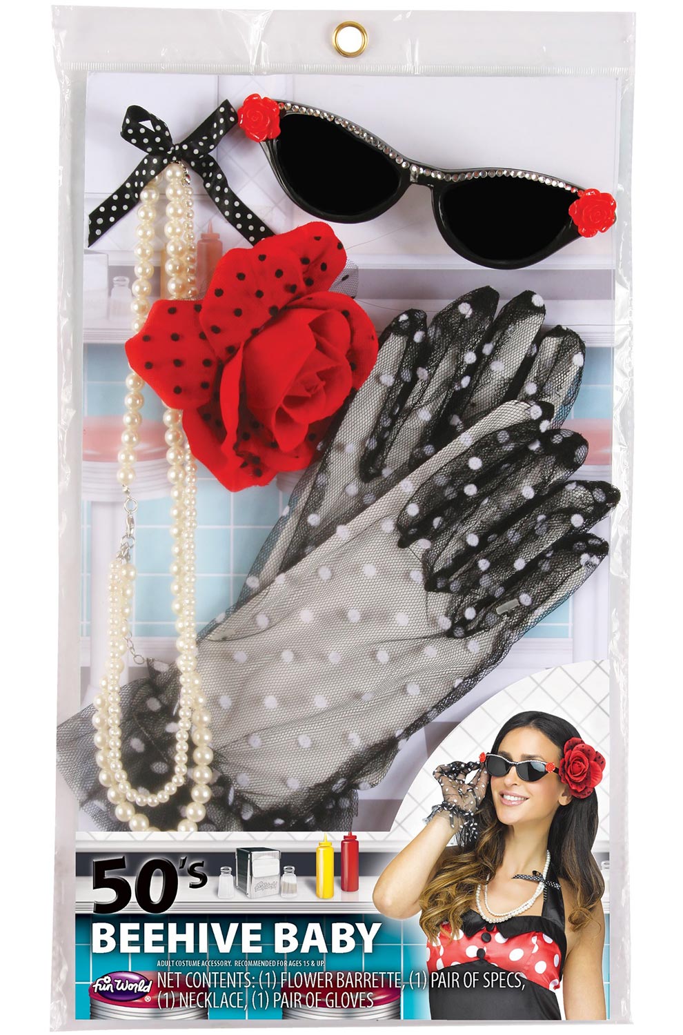 50s Beehive Baby Costume Kit