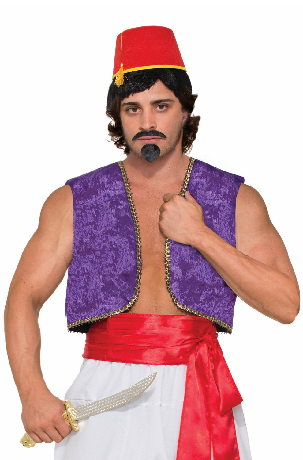 Genie Vest Adult Costume (Purple)