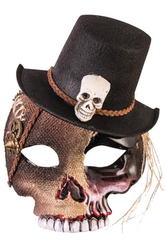 Voodoo Skull Mask with Hat