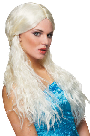 Barbarian Bride Costume Wig (Platinum Blonde)