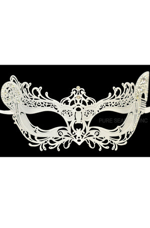 Winged Angel Venetian Mask (White)