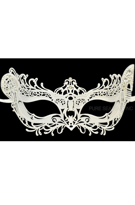 Winged Angel Venetian Mask (White)