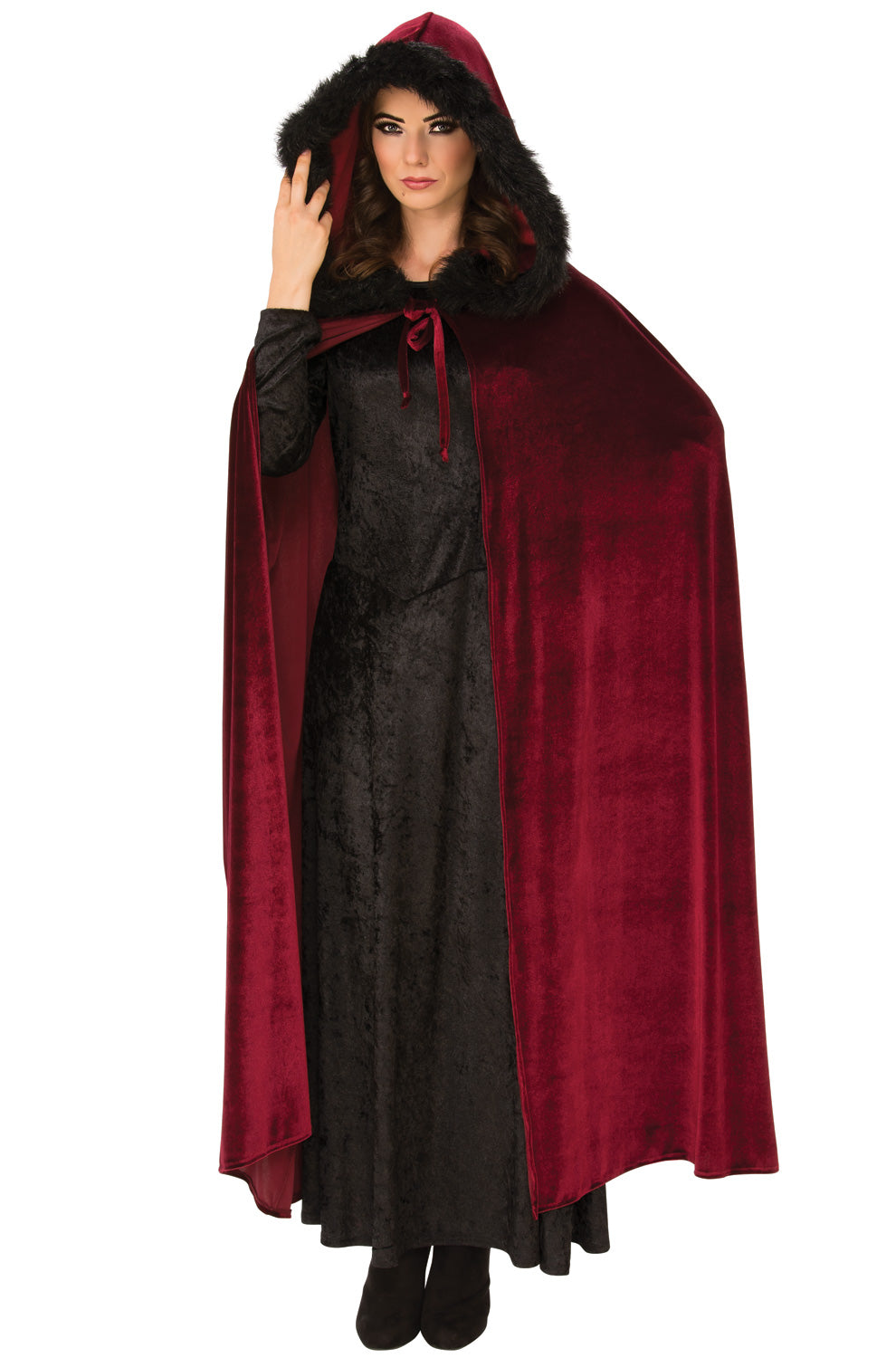 Burgundy Baroness Cape