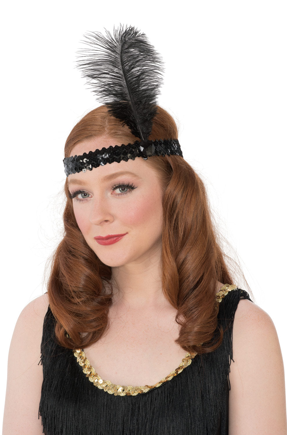 Black Flapper Headband